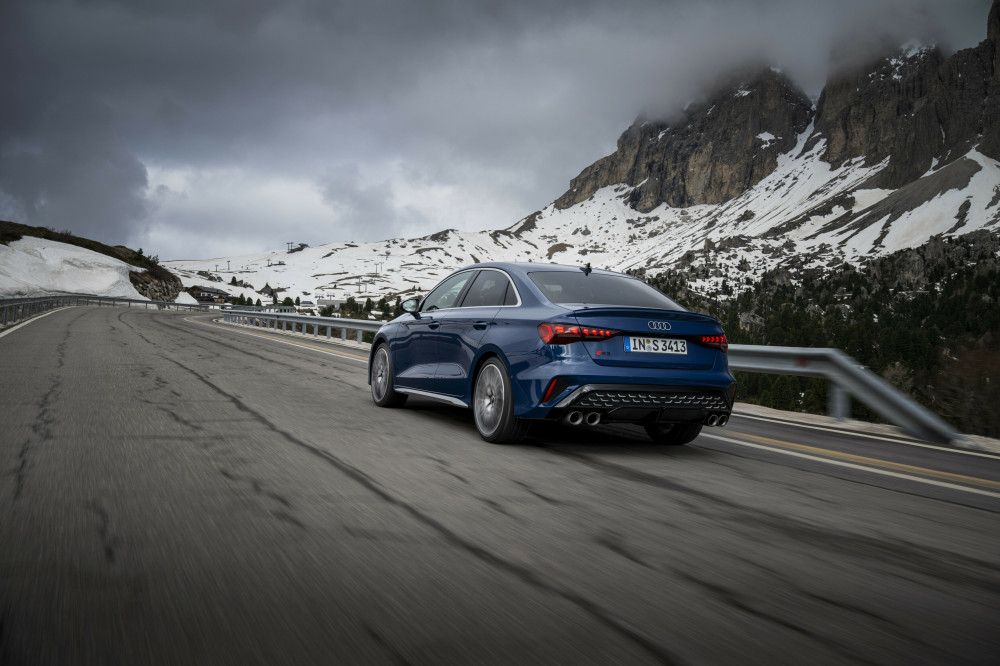 Audi S3 in the Dolomites